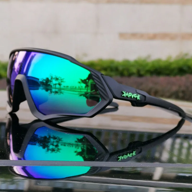 Kapvoe 5 линз UV400 Поляризованные велосипедные очки TR90 спортивные солнцезащитные MTB