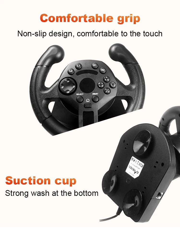 Steering-wheel set pc computer PS3 sim racing Game wheels for ps3 gaming steering wheel with pedals ruedas volante | Электроника