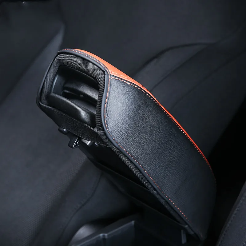 Кожаный Автомобильный подлокотник из супер волокна консоли аксессуары для 2015 2016
