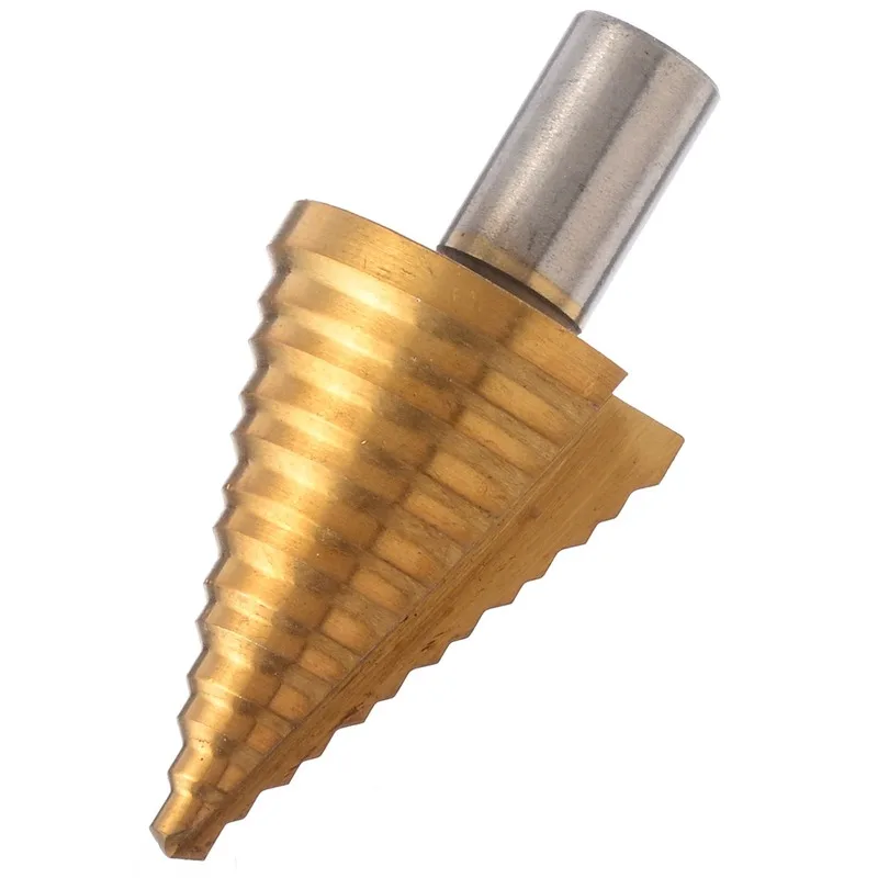 

HSS Step Drill Tool Titanium Cone Drill Bit 5-35mm Steps Metal Drill Bits Drilling Hole Cutter Metal Wood Drilling Power Tool