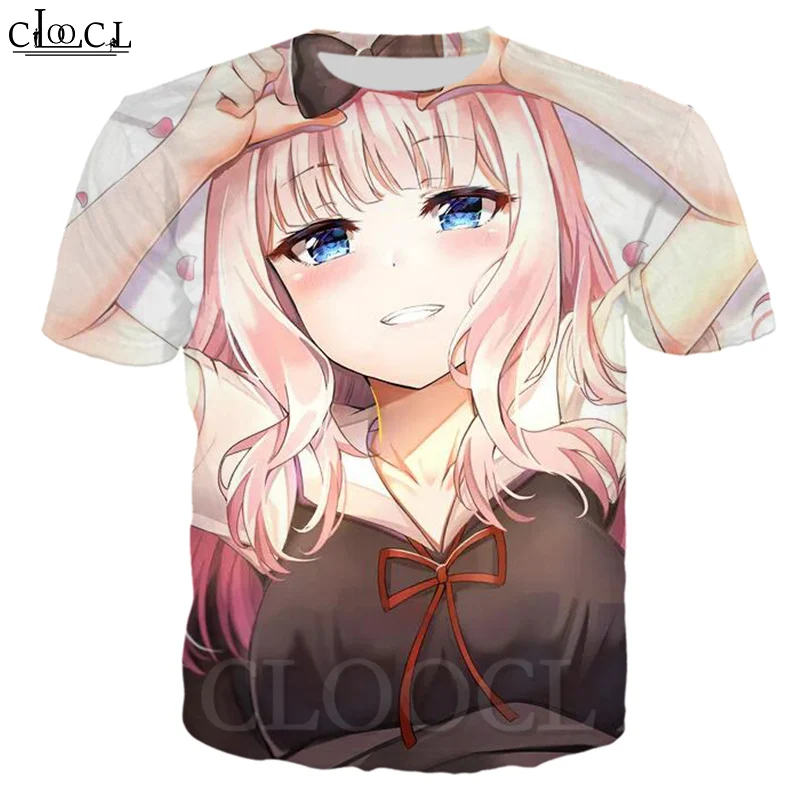 Футболка CLOOCL с аниме Kaguya Sama Love Is War мужские и женские толстовки 3D принтом модные