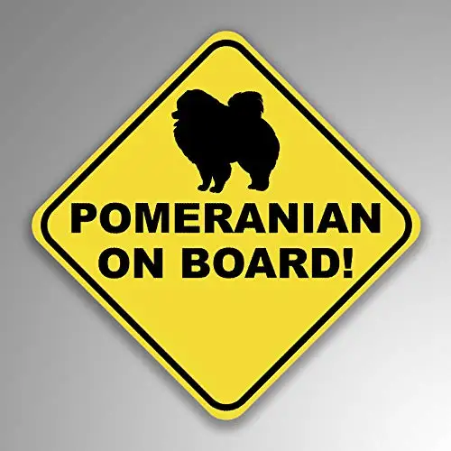 Для Pomeranian на доске виниловая наклейка окна автомобиля бампер 2 Pack 4 дюйма Премиум