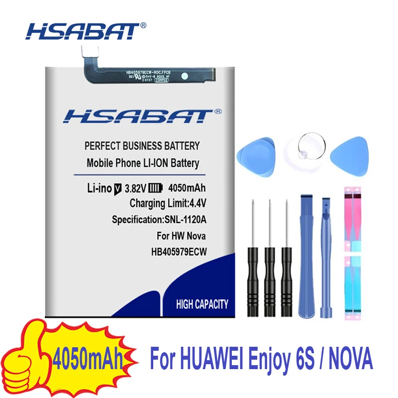 HSABAT Батарея для huawei Enjoy 6S NOVA CAZ-AL10/TL00 Honor 7A фотоаппаратов моментальной печати 7S 6A 6c Y6 PRO Y5 p9 lite mini HB405979ECW