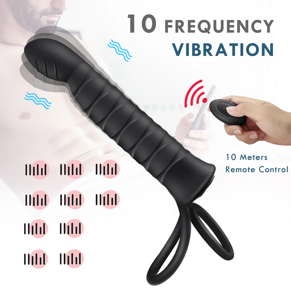 Double Penetration Anal Plug Dildo Vibrator Butt Sex Toys for Women Strapless Strap-on Vibrators Woman Shops | Красота и здоровье