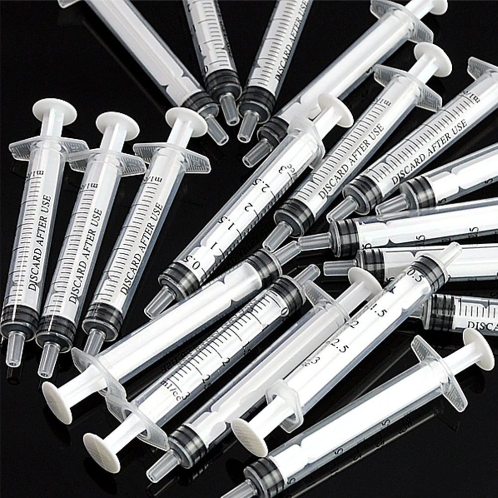 

100pcs 3ml Plastic Syringe Hydroponics Analyze Measuring Cubs Nutrients Syringe For Injectors Ink Cartridge Pets Cat Feeders