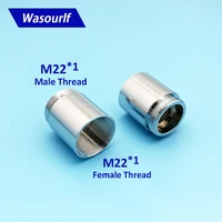 wasourlf adapter m22 male thread transfer m221 female fine thread pipe hose internal connector brass bath kitchen accessories