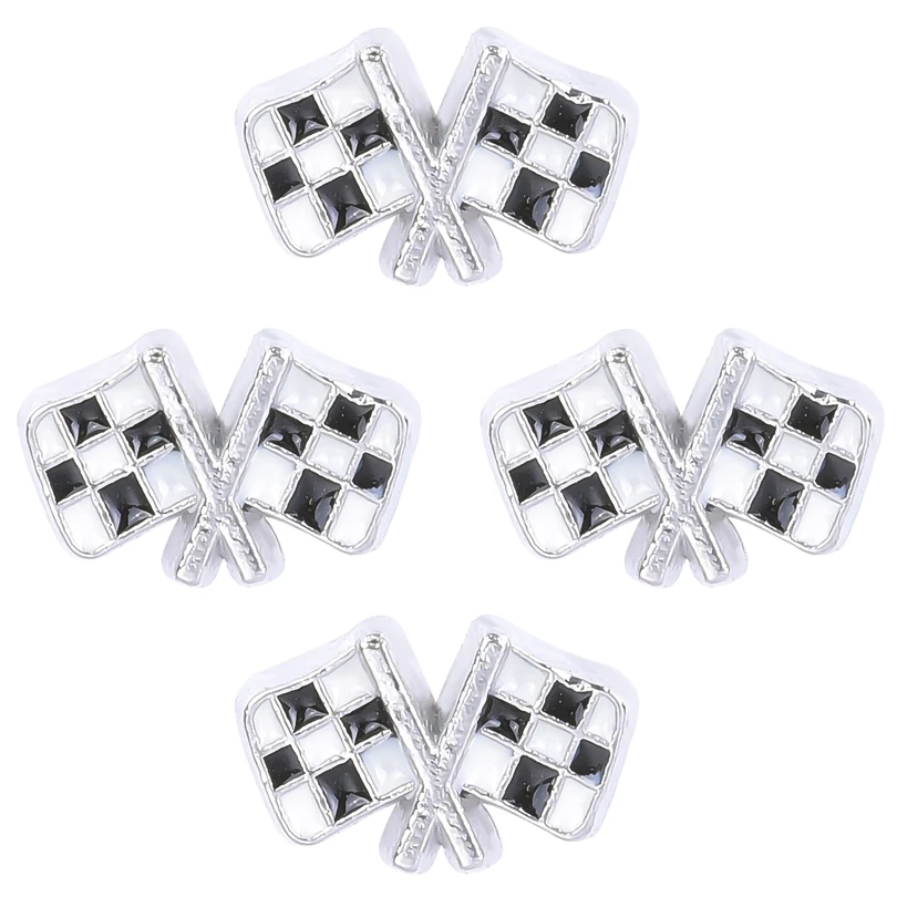 

20Pcs Vintage Sport Racing Flag Floating Charms Women Men медальон Locket Bracelet Jewelry Accessories Making