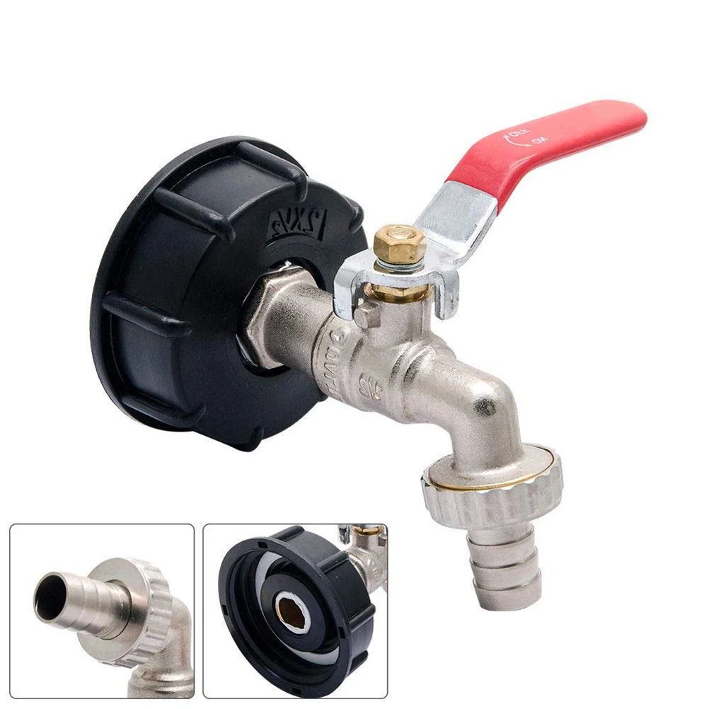 

IBC Drain Tank Adapter for Brass Garden Tap with 12.7 mm Hose Connection