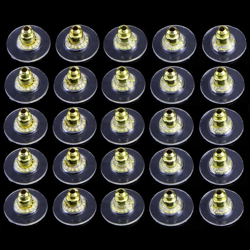 50 шт. DIY аксессуары для рукоделия силиконовые серьги гвоздики задние Стопперы