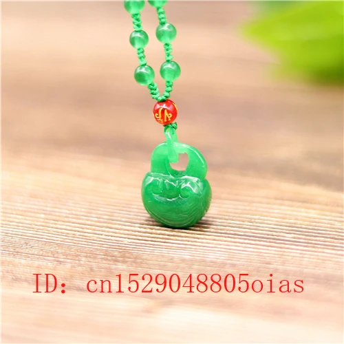 Натуральный Зеленый Изумрудный нефритовый яблоко кулон бусины ожерелье