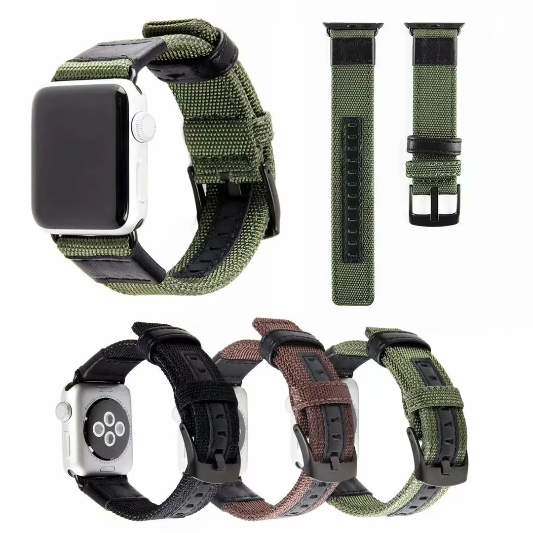 Высококачественная нейлоновая петля 38 мм 42 для Apple Watch 40 44 iwatch 5 4 3 2 1|Ремешки часов|