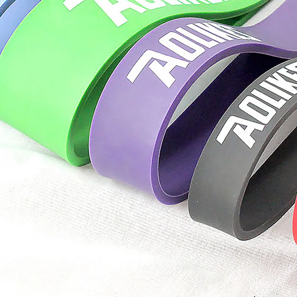 Латексные эластичные ленты для тренировок упражнений мышц дома и спортзала йоги