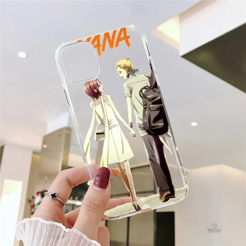 

Oosaki Nana Phone Case Transparent for iPhone 11 12 mini pro XS MAX 8 7 6 6S Plus X 5S SE 2020 XR