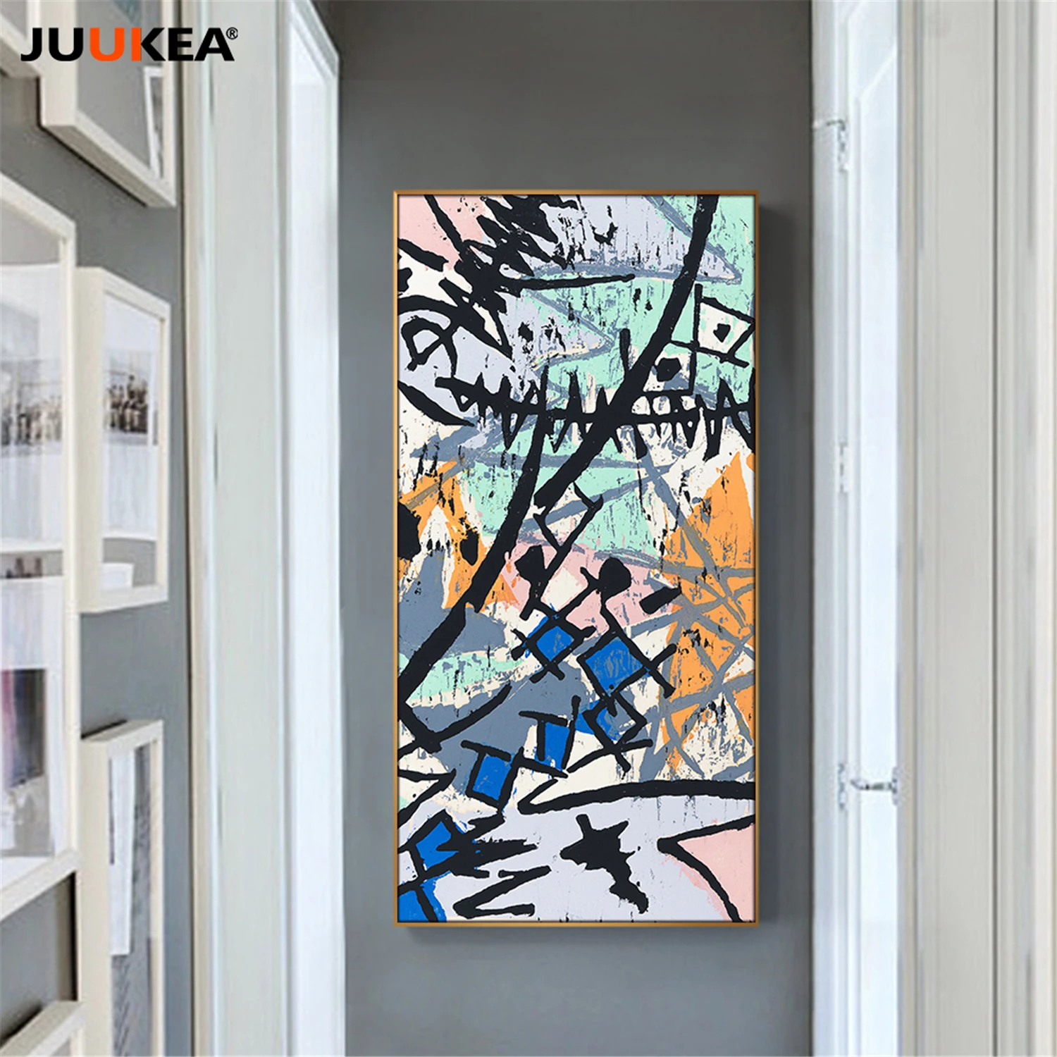 Современная Абстрактная Геометрия украшения Печать холст живопись плакат