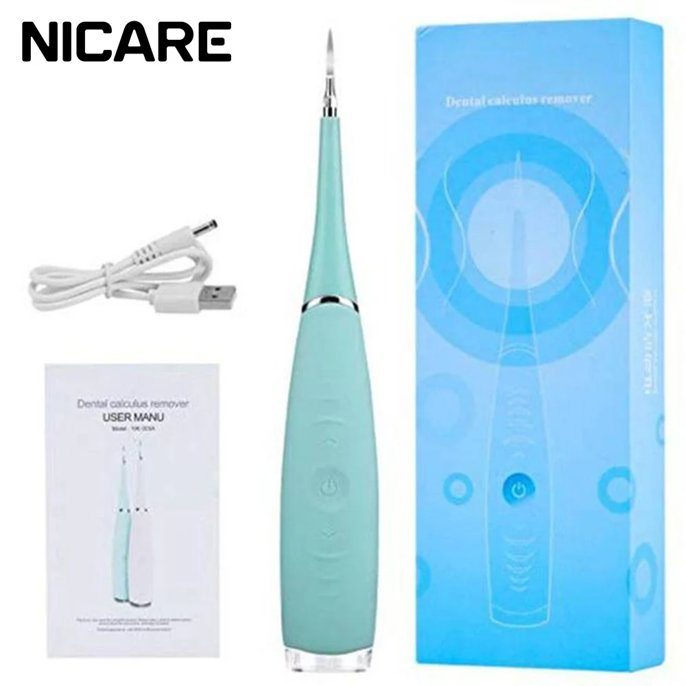 

NICARE Portable Electric Sonic Dental Scaler Tooth Calculus Remove Teeth Stains Tartar Dentist Whiten Teeth Clean Dental Washer