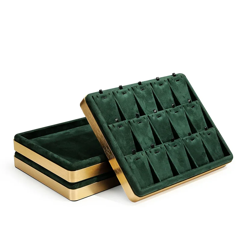 New Jewelry Tray Necklace Pendant Jewelry Display Plate Metal Multi-purpose Prop Placement and Storage See the Pallet