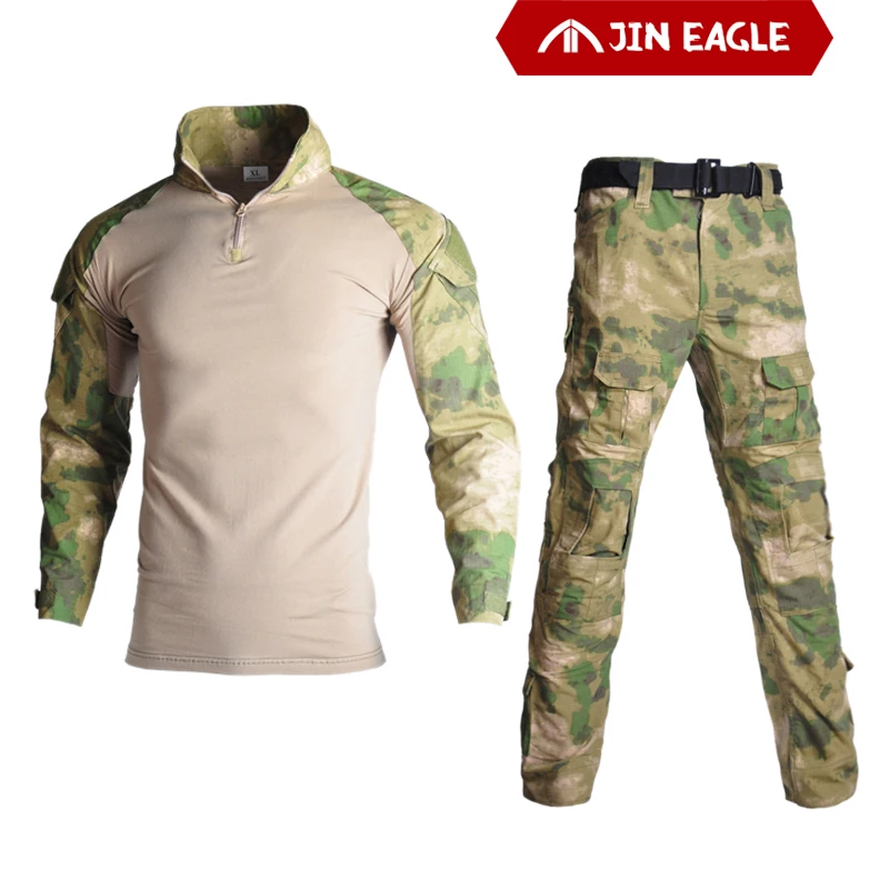 

Tactical Frog Suits Camouflage Shooting Hunting Shirts Pants with Elbow Knee Pads Paintball Airsoft Sniper Combat Shirts&Pants