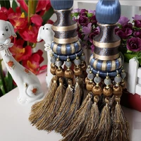 2pcsset curtain hanging ball straps tied rope hanging ball curtain buckle hook tassel strap l2145