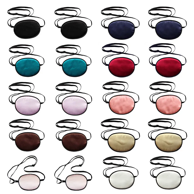 Высококачественная Шелковая Маска для взрослых и детей монокулярная маска глаз