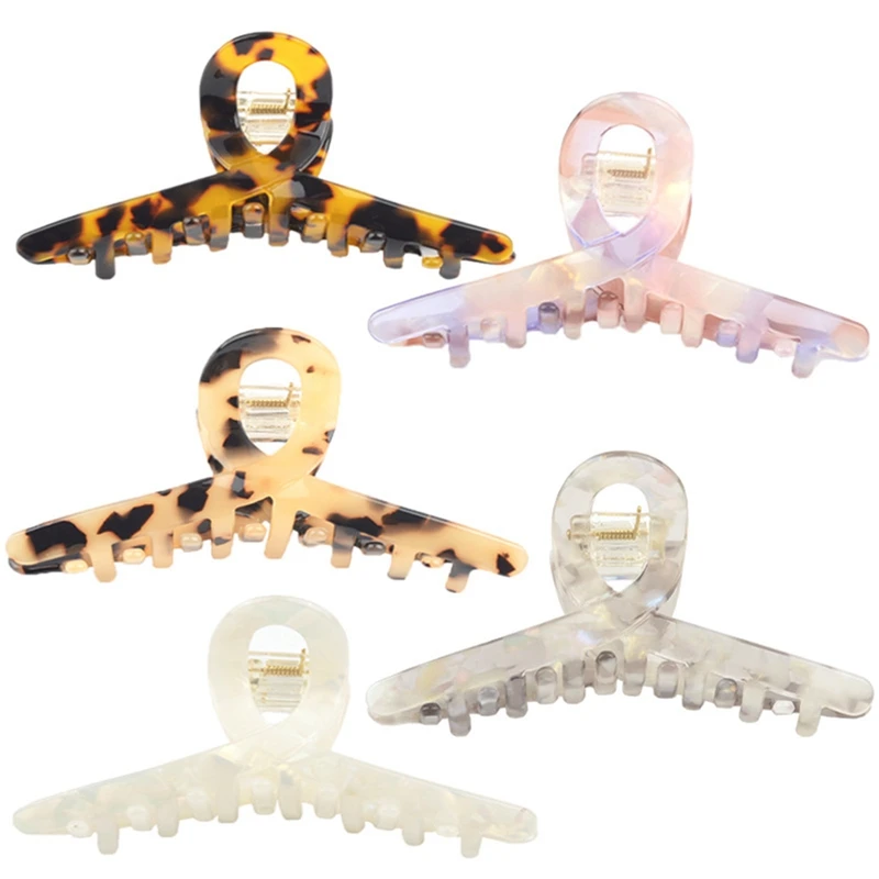 

Заколка для волос с леопардовым принтом женская, модный зажим для волос геометрической формы, аксессуар для укладки волос