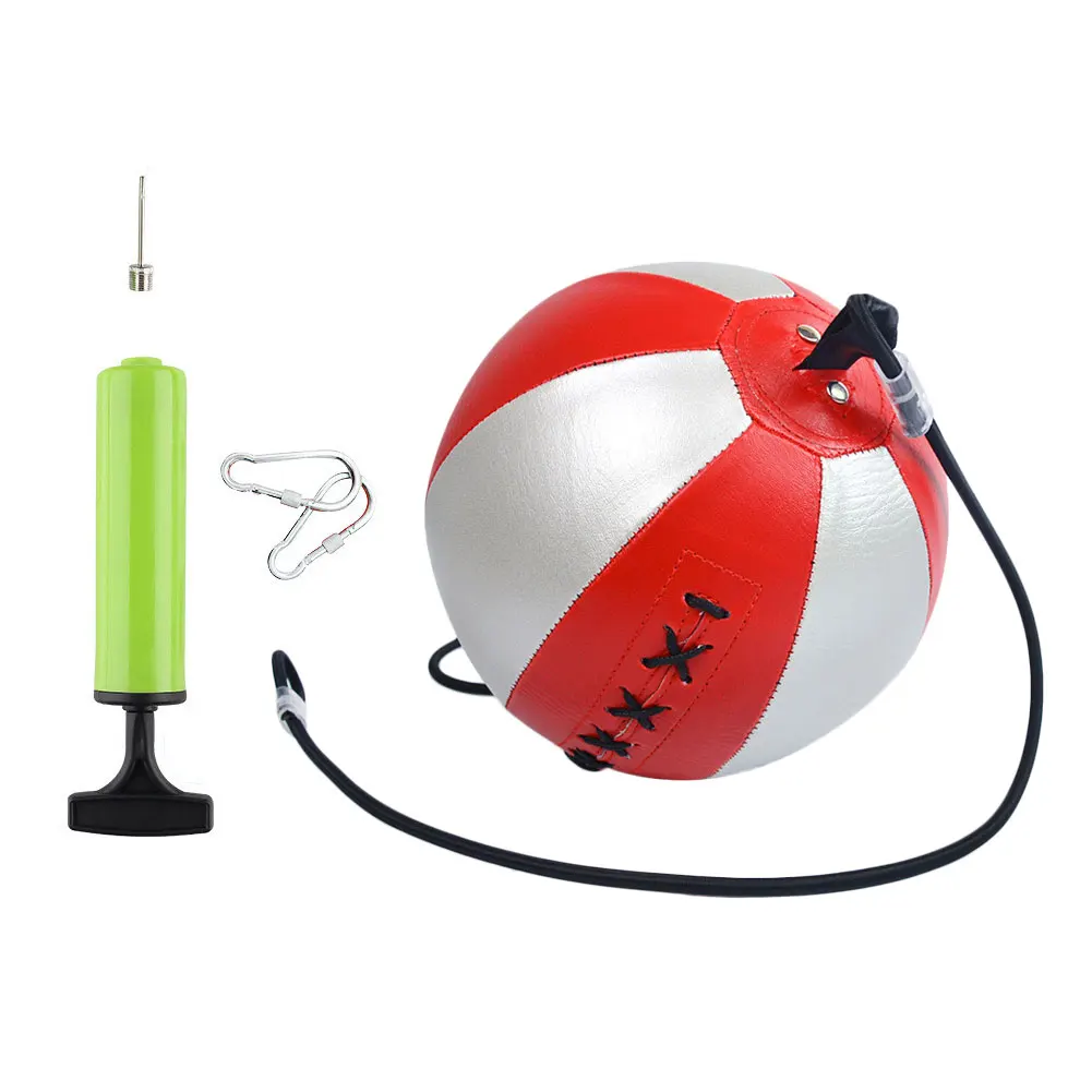 

Speed Punch Bag PU Leather Speed Ball Hanging Boxing Punching Ball with Pump and Hook