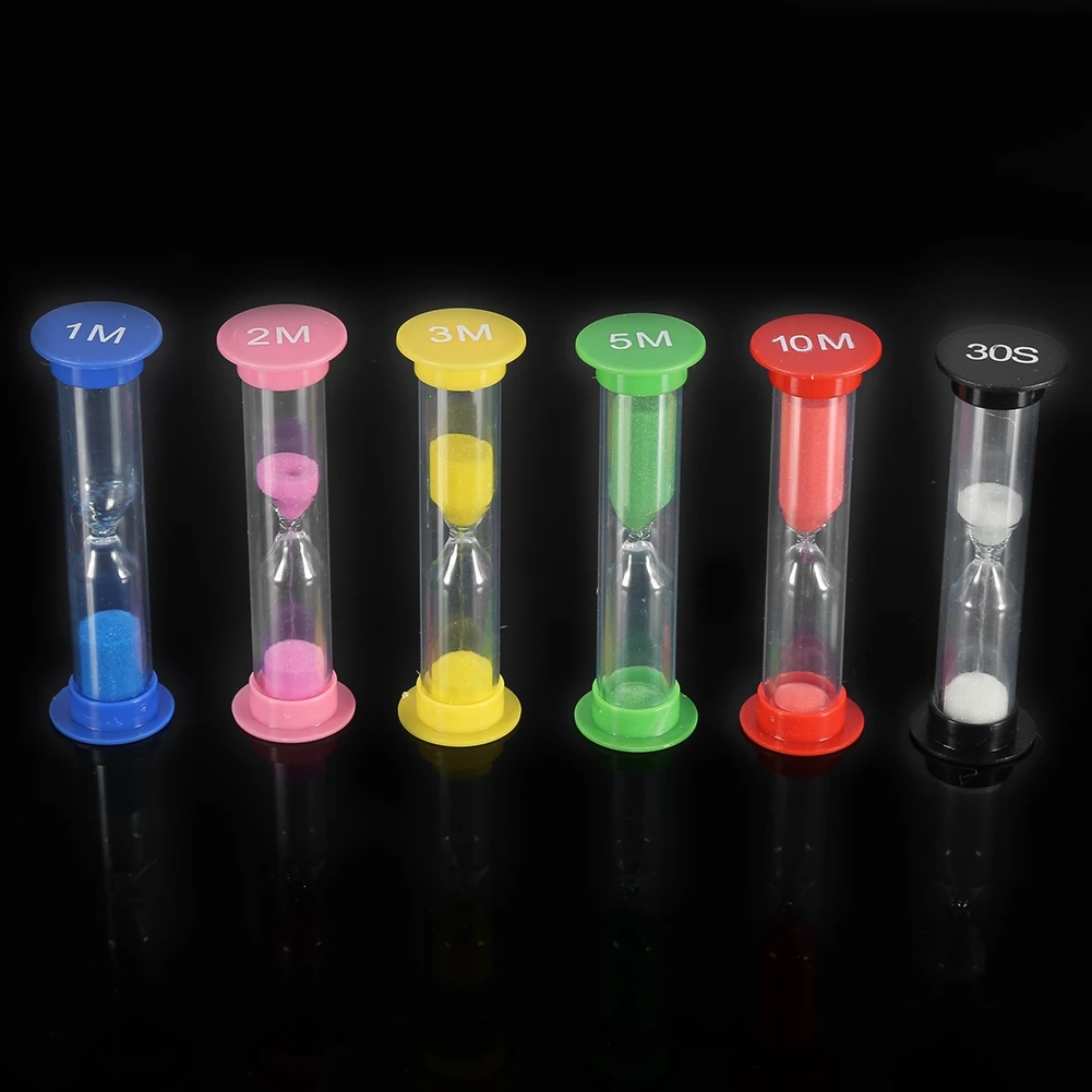 Песочные часы 6 шт./компл. песочные для готовки выпечки игр упражнений украшения