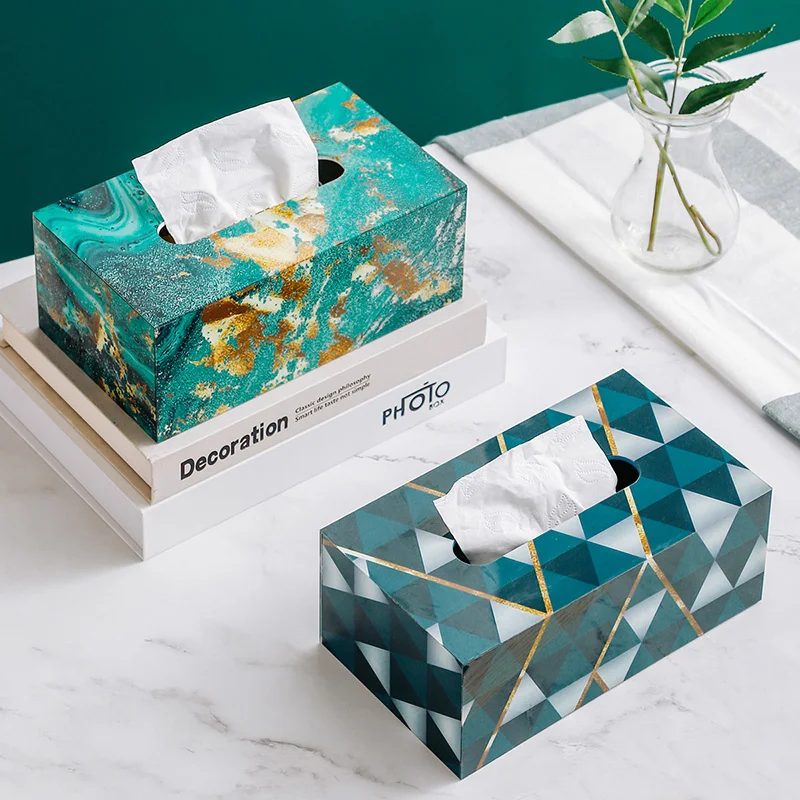 1 шт. Европейский мраморный тканевый ящик коробка для салфеток Офисная гостиная