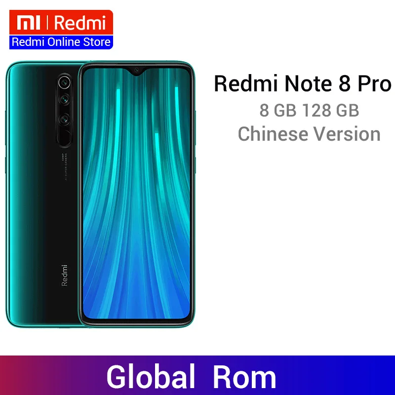 Xiaomi Redmi Note 8 Pro Гб 128 64 мп Quad Camera MTK Helio G90T 6 53 ''FHD + экран смартфон 4500 мАч 18 Вт QC 3