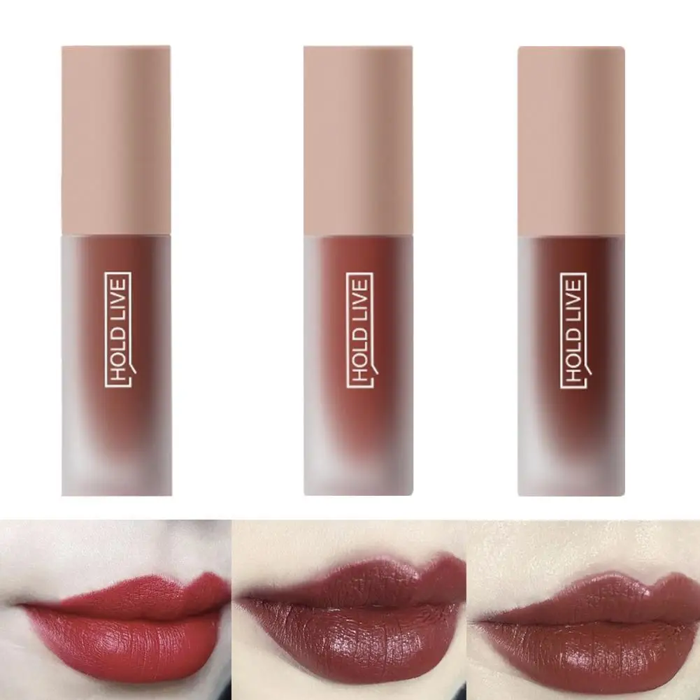 HOLD LIVE Matte Lipstick Professional Lips Makeup Color Nude Korean Long-lasting Lip Beauty Stick Party Optional