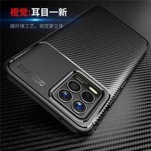 For OPPO Realme 8 Pro Case Rubber Carbon Fiber Silicone Capa Protective Soft Shell Case For Realme 8 Pro Cover For Realme 7 Pro