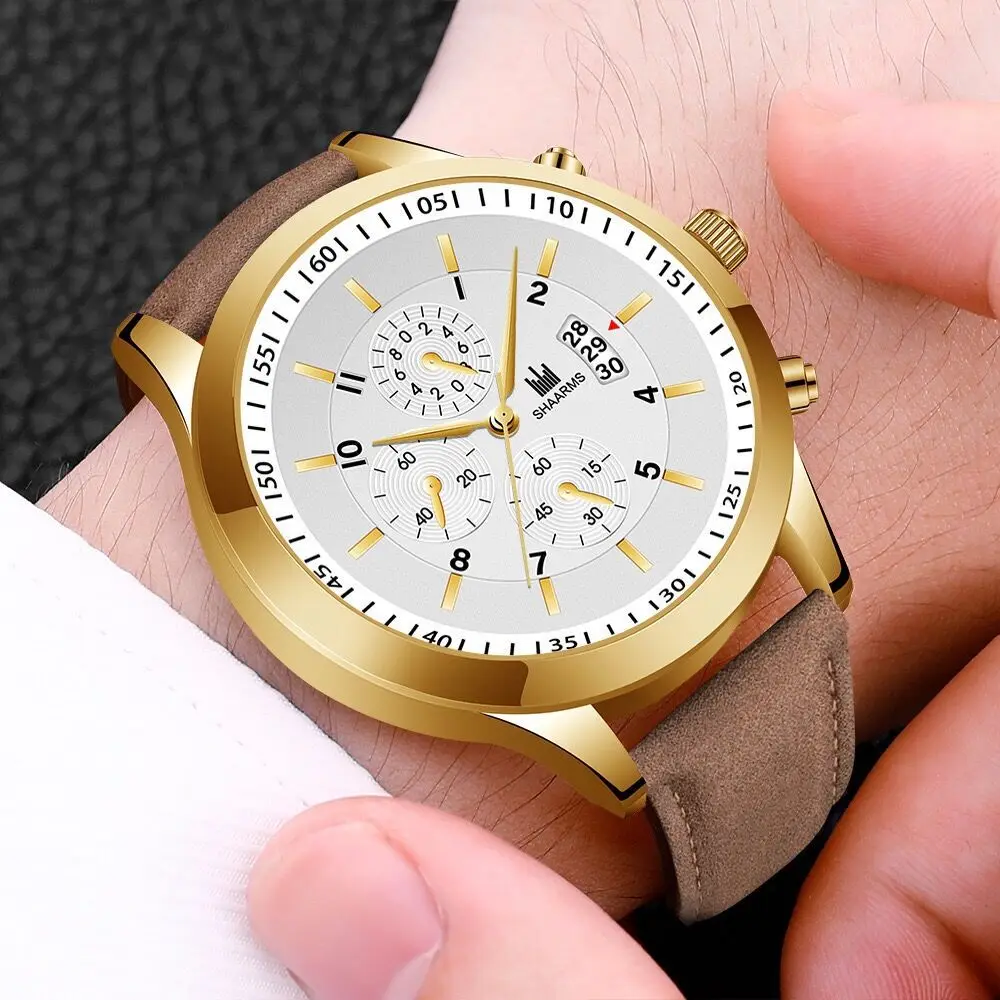 

2021 Reloj Hombr Fashion Mens Watches Luxury Quartz Watch Men Famous Band Watch Business Calendar Watch Relogio Masculino