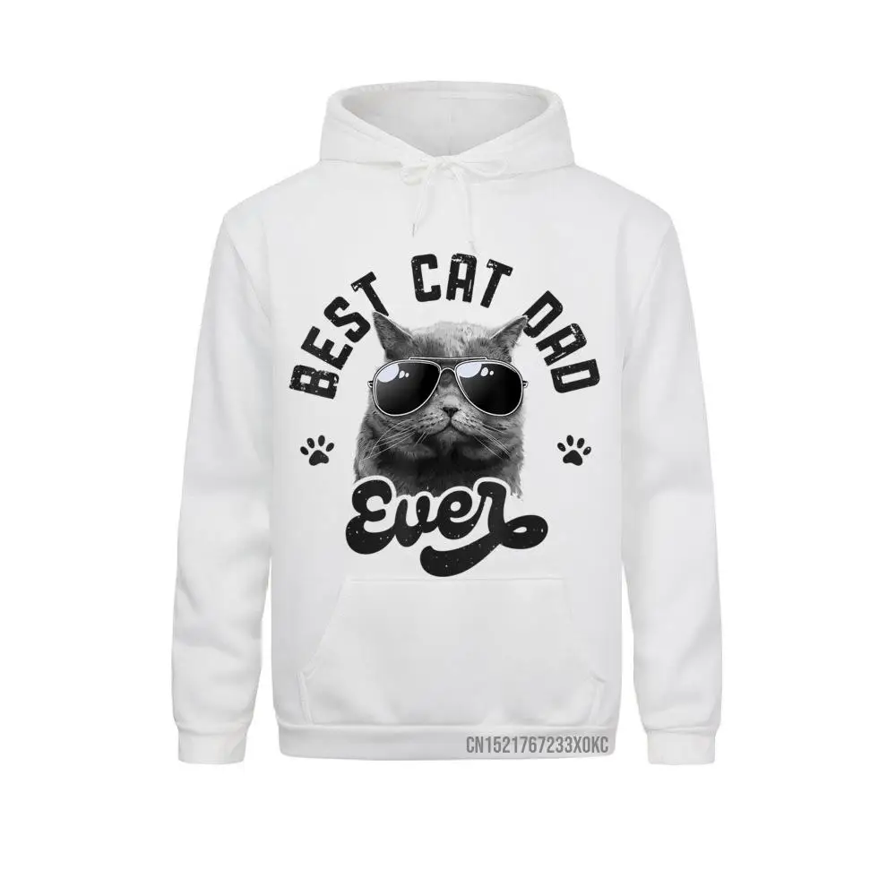 

Best Cat Dad Ever Funny Father's Day Retro Vintage Men Hoodie Fall Hoodies Long Sleeve Normal Hoods On Sale 3D Style Sweatshirts