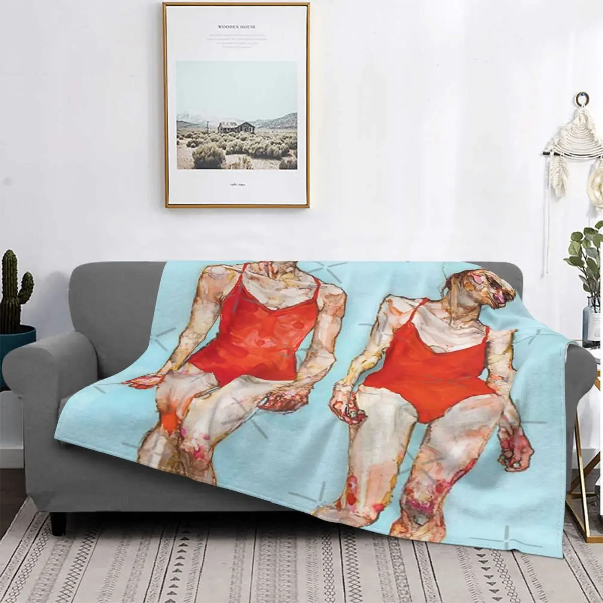 

Alice Neel-manta a cuadros para cama, охват с капюшоном, роскошный Текстиль для дома