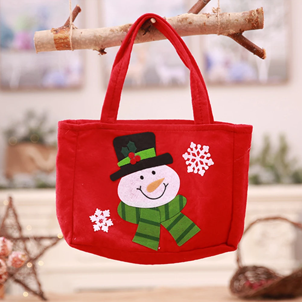 Новая тканевая конфетная Милая Рождественская переносная домашняя Фотография реквизит для магазина