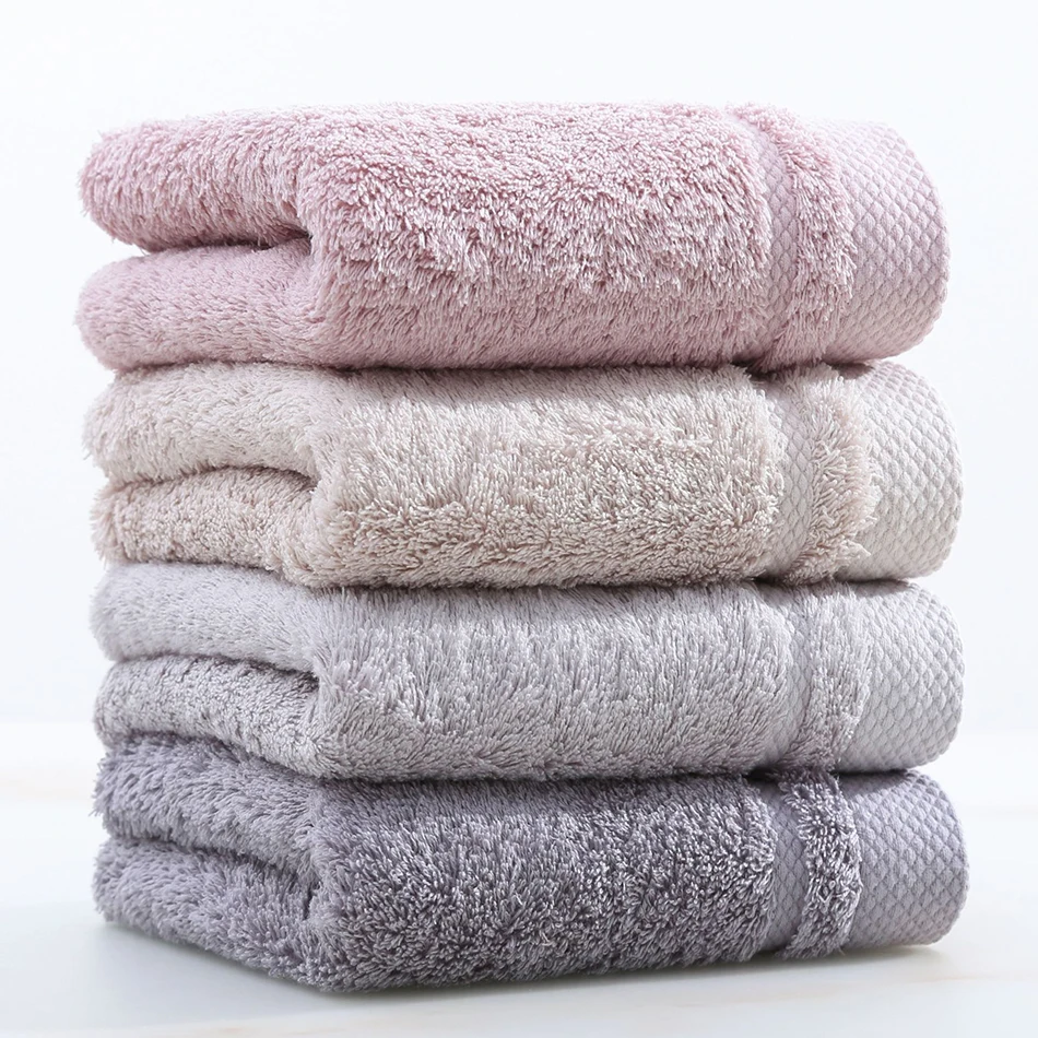 

Pure Cotton Face Towels Multiple Colors Availabler Combed Soft Fast Drying Adult Hair Towel Home Hotel Travel Bathroom Supplies