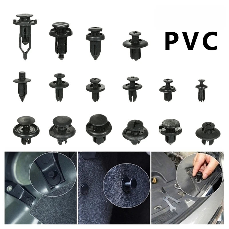630 Pcs Car Retainer Clips Plastic Fasteners Kit Fender Rivet Auto Bumper for G-m Ford Toyota Honda Chrysle |