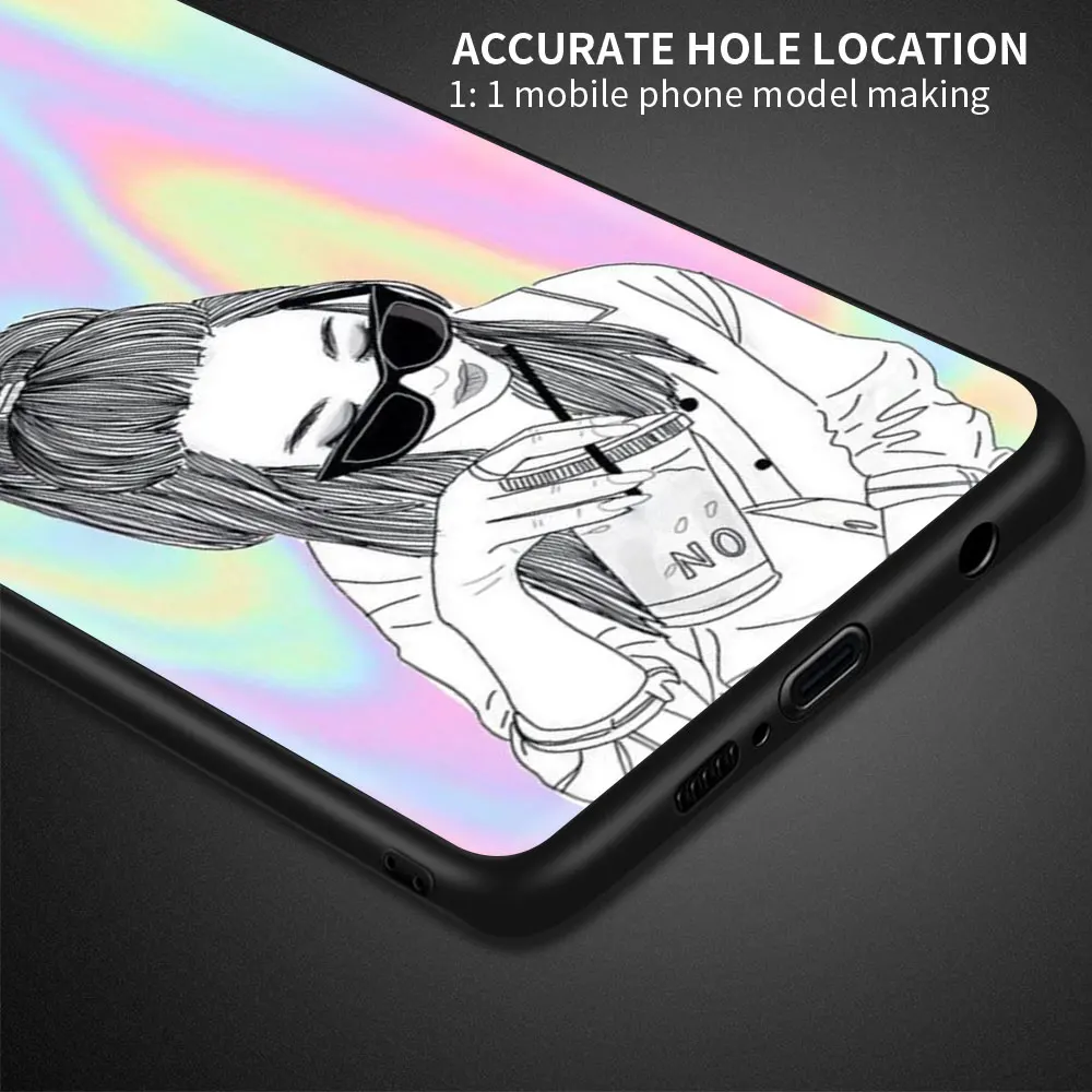 

Soft TPU Case Cover for Redmi Note 9 9S 8 8T 7 8A 7A Note 10 Pro MAX Case 9A 9C K40 Pro Phone Coque Shell Locomotive Girl
