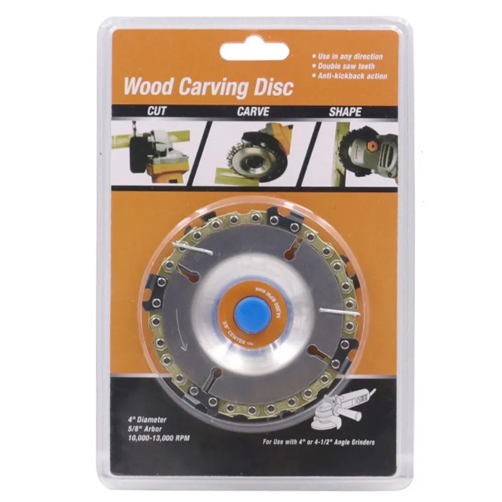 

Angle grinder chain disc Chain saw blade saw disc Multifunctional 4 inch grinder chain disc woodworking saw disc Slotting Blade