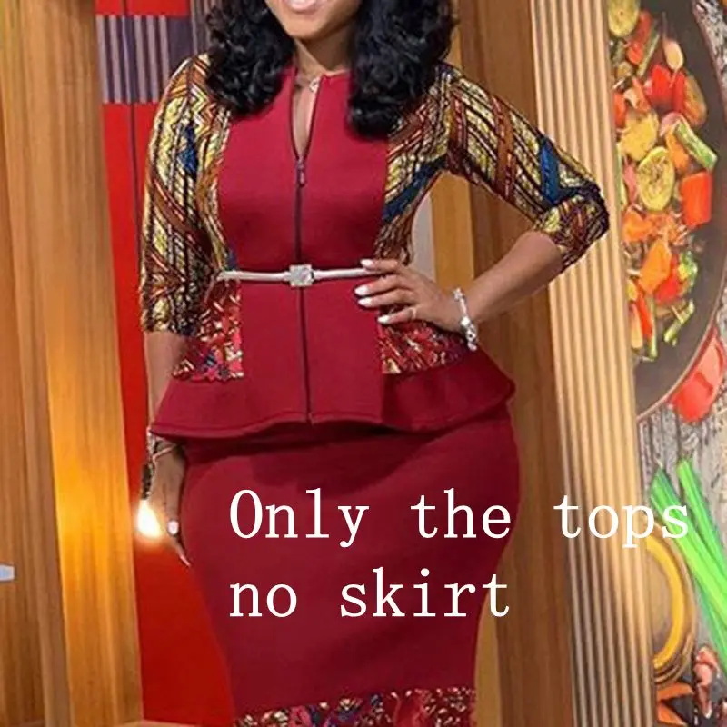 Тонкая однобортная блузка в стиле пэчворк Осенние Топы с высокой талией 2019