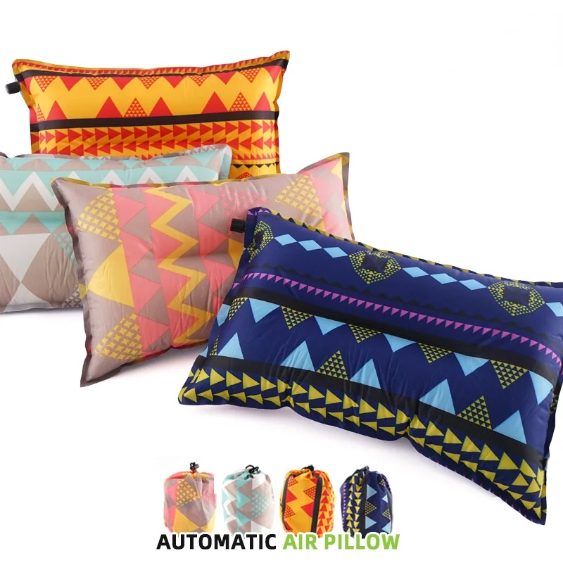 

Самонадувающаяся Подушка, губчатая Сверхлегкая складная надувная подушка в народном стиле, уличная дорожная подушка, подушка для кемпинга