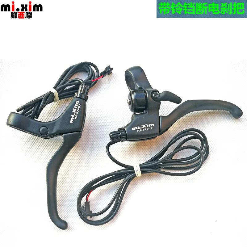 

1Pair High Quality Electric Brake lever For Electric Bike E-scooter Bicycle Cut Off Power Brake MTB Bike E-Brake Lever with Bell