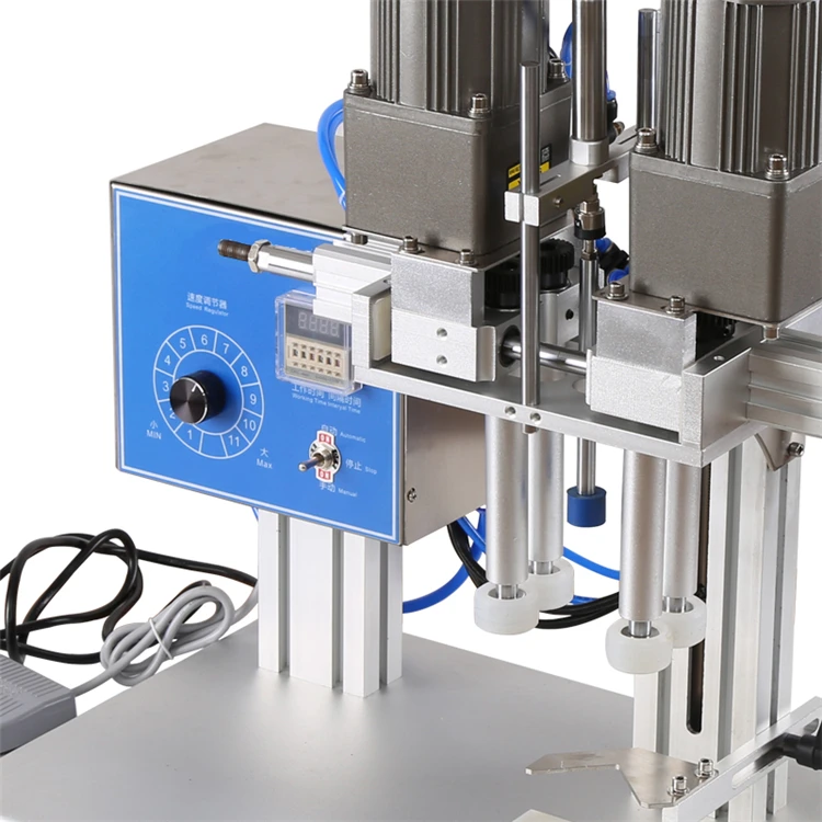 

YTK-6100 Semi Automatic Desktop Spray Pump Cap Pneumatic Screw Perfume Bottle Capping Machine