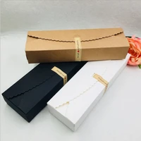50pcslot white and brown paper box for christmas party favor wedding candy gift craft candle package paperboard boxes