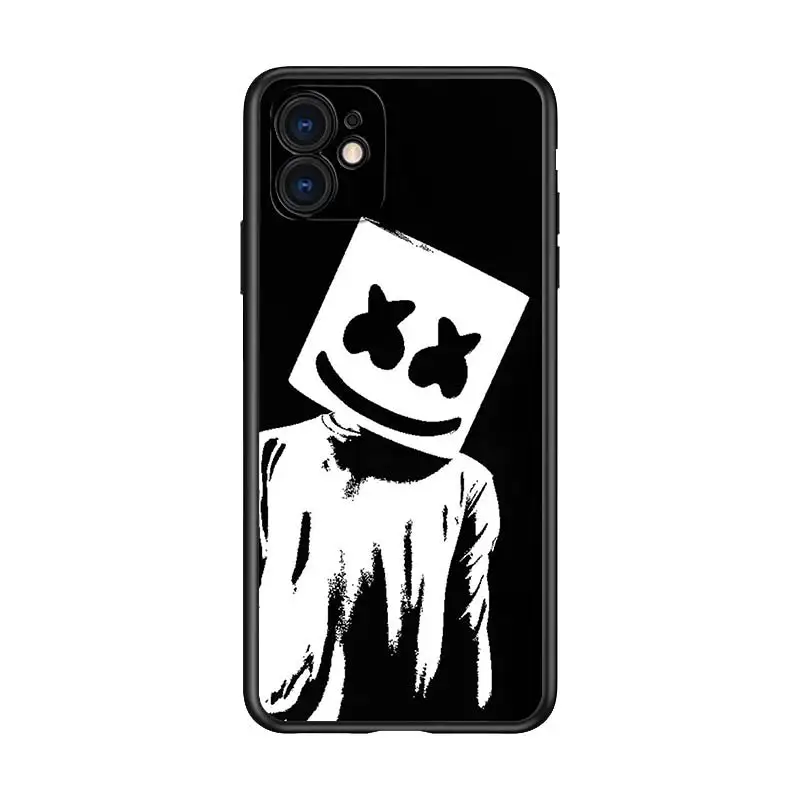 

DJ boy fashion for Apple iPhone 12 Pro Max Mini 11 Pro XS Max X XR 6S 6 7 8 Plus 5S SE2020 Soft Black Phone Case