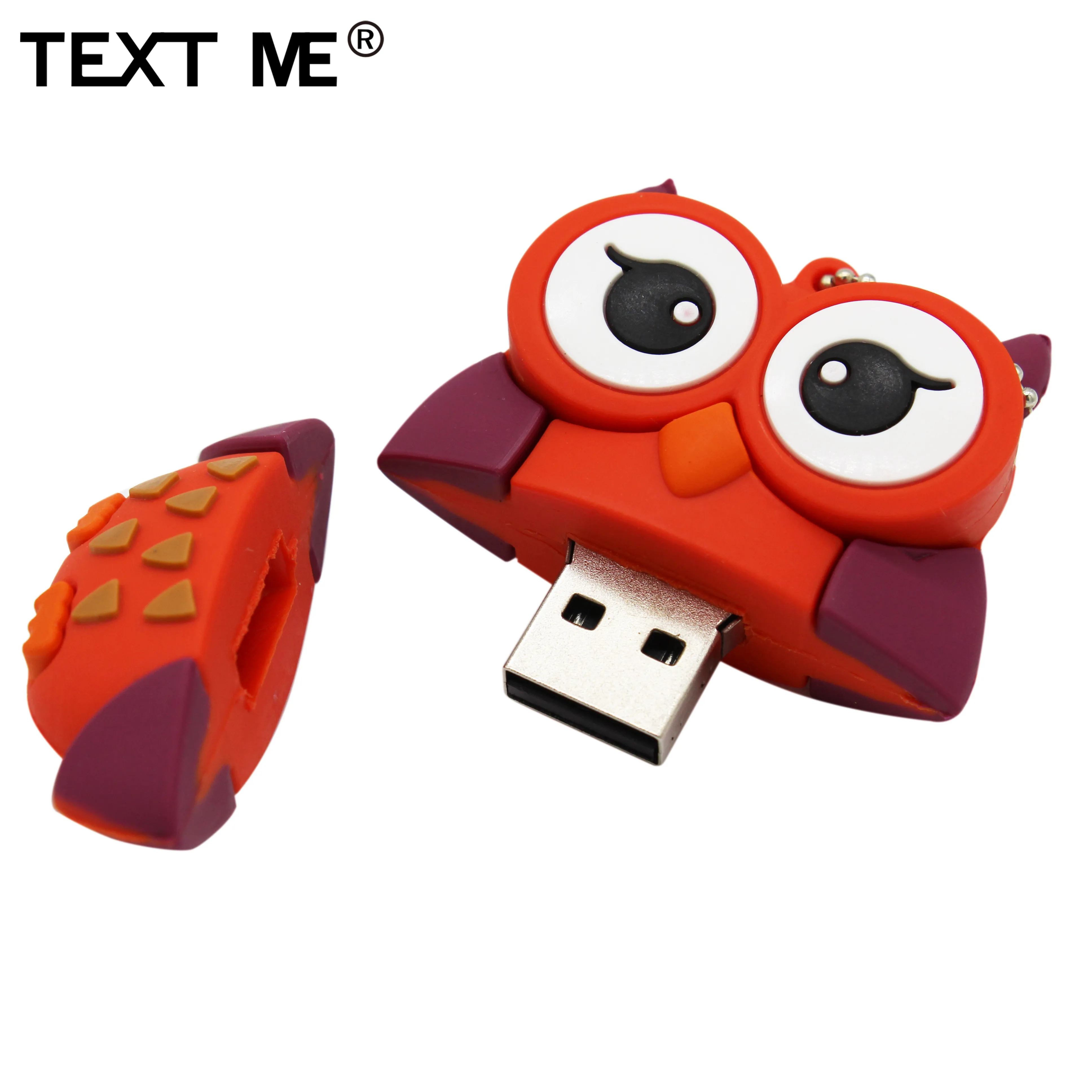 TEXT ME 64GB мультфильм Пингвин сова лиса стиль usb флеш-накопитель usb 2,0 4GB 8GB 16GB 32GB флешка, подарок