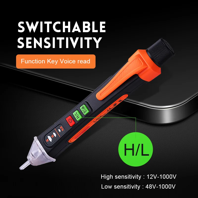 Non-Contact Tester Pen Meter 12-1000V AC Voltage Detectors Smart Electric Sensor Test Pencil Infrared Function Easy To Use Mini |