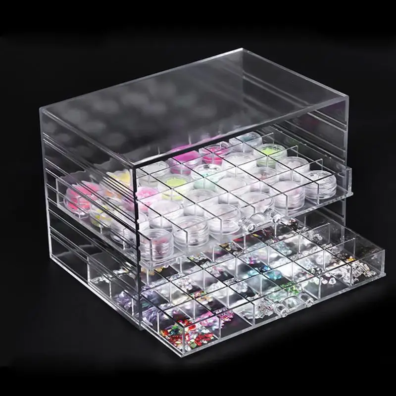 5 слоев выдвижной ящик прозрачный акриловый для хранения лака ногтей стеллаж