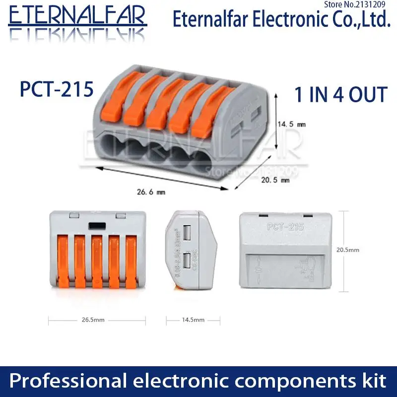 Тип PCT-212 32A 250V 4KV Многофункциональный быстрый соединитель провода 28-12AGW водонепроницаемый BV VR 213 SPL-2 нажимной клеммный блок