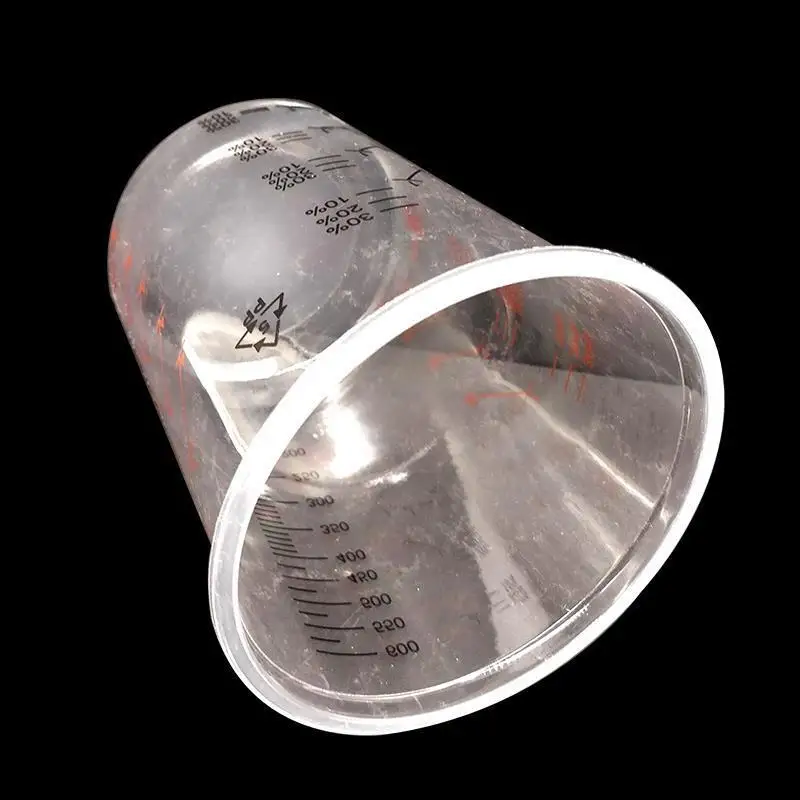 Популярные новые пластиковые чашки для Смешивания Краски 600 мл горшки смешивания