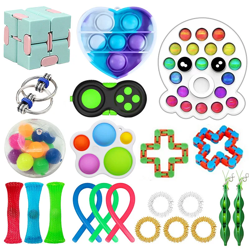 Fidget Toy Set Cheap Sensory Fidget Toys Pack for Kids or Adults Decompression Toy fidjets toys pack антистресс Hot enlarge